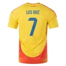 Men's Replica adidas L.Diaz Colombia Home Jersey 2024