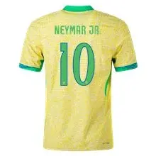 Men's Replica Nike Neymar Jr. Brazil Home Jersey 2024