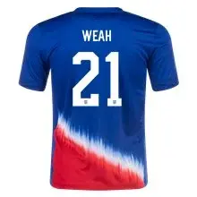 Men's Replica Nike Weah USMNT Away Jersey 2024